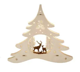 Weigla® Holzkunst Weigla® Holzkunst Weigla Fensterbilder Tannenbaum mit verschiedenen Motiven – Produktbild 1 von 1