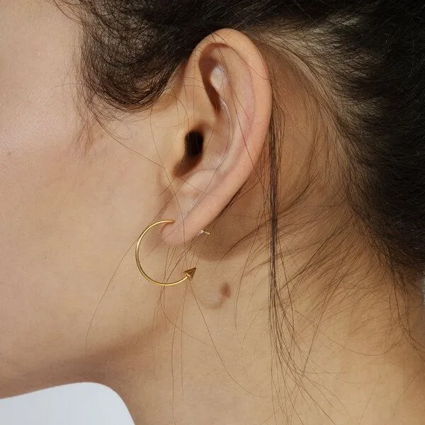 ELEKTROPULLI ELEKTROPULLI Creolen, Gold, – Produktbild 3 von 4