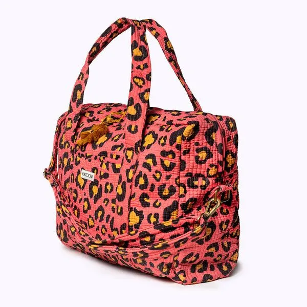 KIKOONI KIKOONI handgefertigte große Reisetasche TRAVELER BAG, Oh leo sunset, – Produktbild 3 von 4