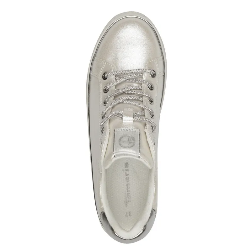 Tamaris Tamaris Textil Damen Sneaker Low, Weiß, – Produktbild 4 von 6