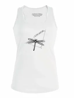 Human Family Human Family Racerback Tanktop - Shine "Love Nature" in weiss – Produktbild 1 von 1
