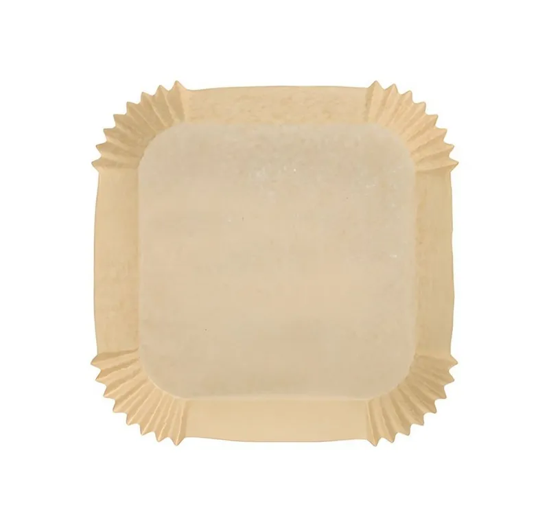 PAPSTAR PAPSTAR Backpapier 100 x Backpapiere 16 cm x 16 cm x 4,5 cm braun Heißluftfritteusen, Braun, – Produktbild 2 von 2