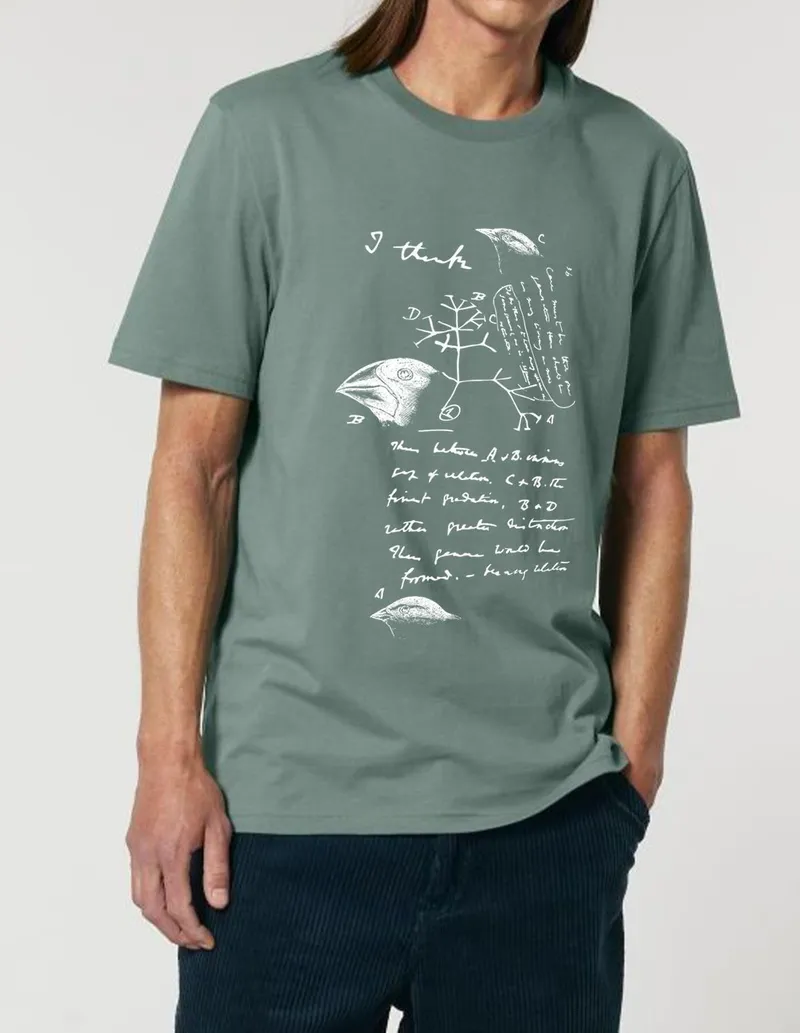 UNIPOLAR UNIPOLAR Science-T-Shirt Biologie Modell: Evolutionstheorie, Glazed green, – Produktbild 1 von 1