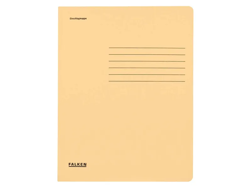 Falken Falken Einschlagmappe mit 3 Klappen 320g/m² chamois – Produktbild 2 von 3