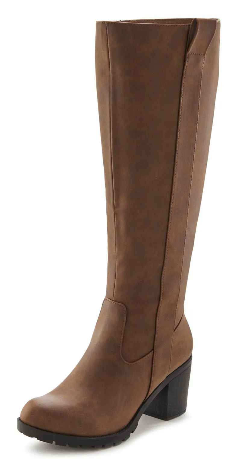 Lascana Weitschaftstiefel, Braun, – Produktbild 2 von 3