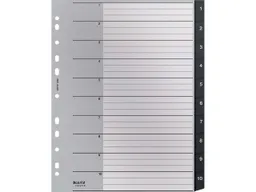 Leitz Leitz Recycle Register, PP, extrabreit, 1-10 – Produktbild 1 von 1