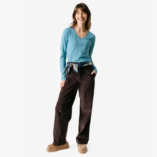 Living Crafts Living Crafts Langarm-Shirt - TARANA, Harbour blue (petrol), – Produktbild 2 von 4