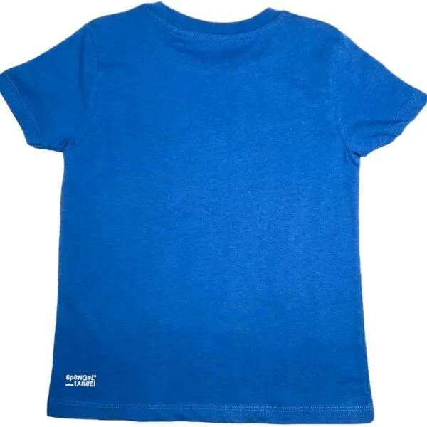Spangeltangel Spangeltangel T-Shirt "Soundschnecke", Kinder, Bio-Baumwolle, Siebdruck, Musik, bedruckt, Blau, – Produktbild 3 von 4