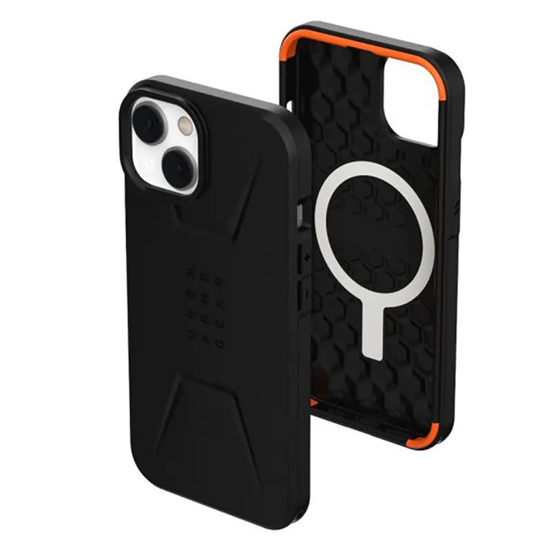 Urban Armor Gear MagSafe-Hülle für Apple iPhone 14 Plus, Urban Armor Gear, Civilian, Schwarz – Produktbild 1 von 1