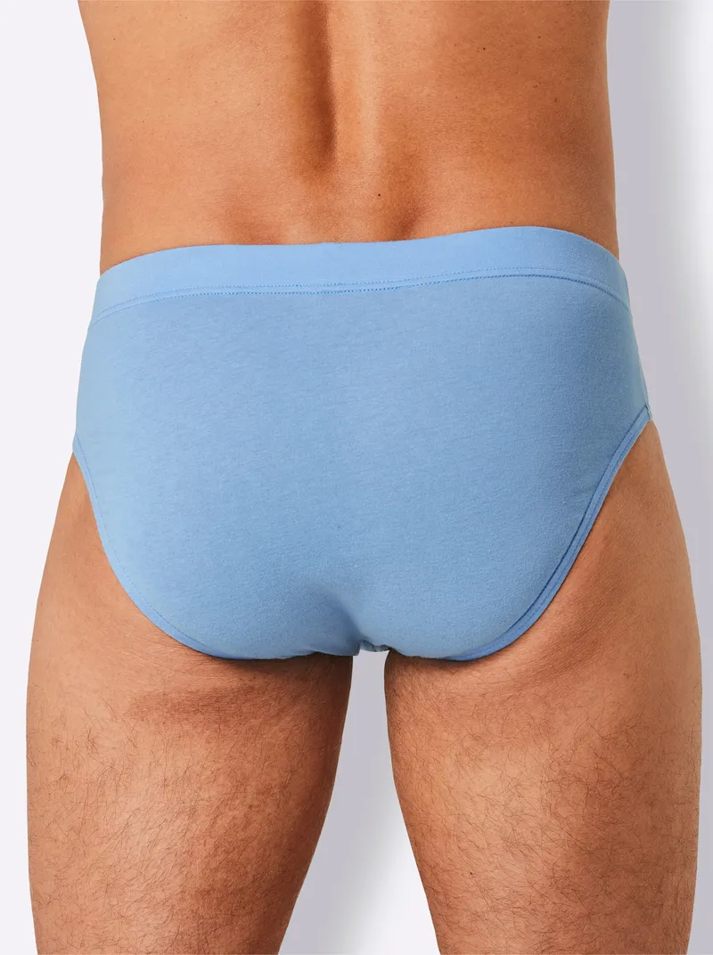 KINGsCLUB Slip 3x jeansblau + 2x himmelblau, 3x jeansblau + 2x himmelblau, – Produktbild 2 von 3