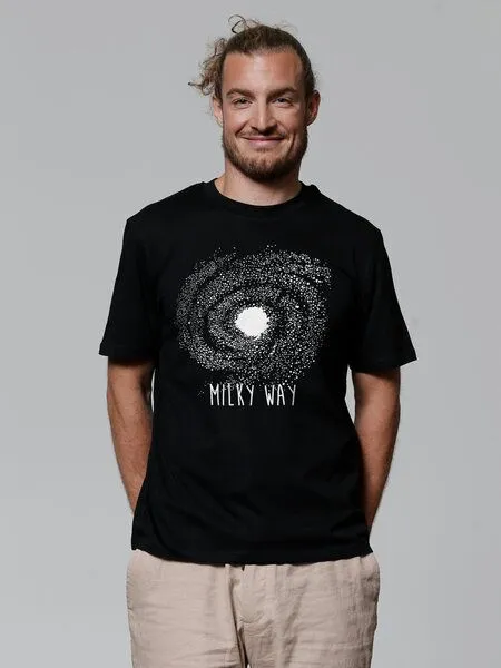 watapparel watapparel T-Shirt Unisex Milky way, Black, – Produktbild 2 von 3
