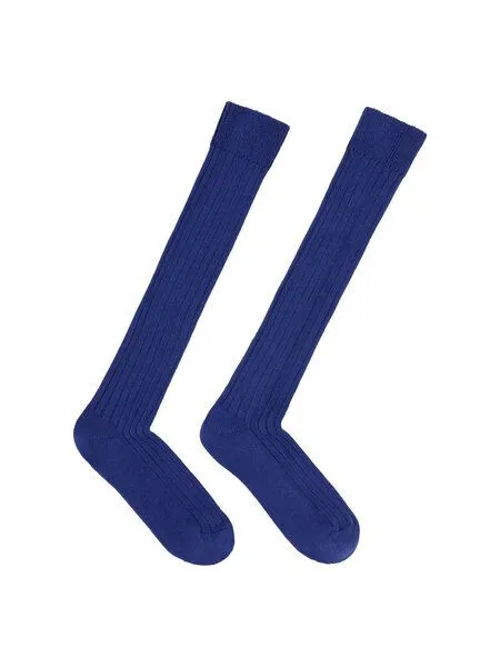 LANIUS LANIUS Kniestrümpfe aus Bio-Baumwolle, Rippe (lila-violet), – Produktbild 1 von 3