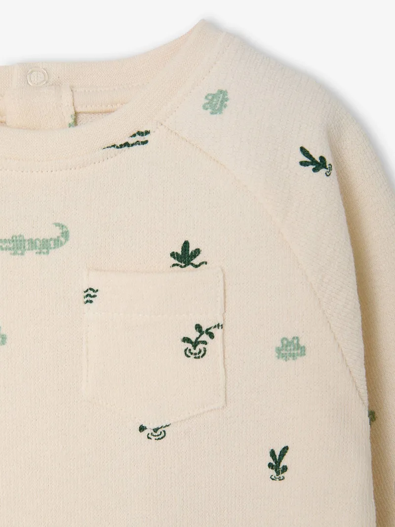 Vertbaudet Baby Shirt mit Brusttasche und Druckknöpfen am Rücken vanille, Vanille, – Produktbild 2 von 4