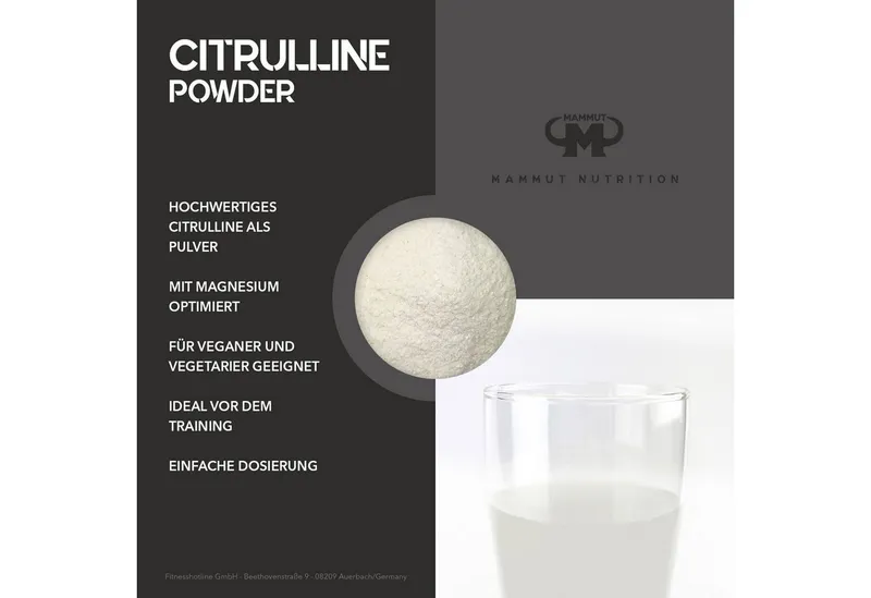 Mammut Nutrition Mammut Nutrition Citrullin 200 g – Produktbild 1 von 5
