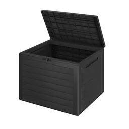 Casaria® Gartenbox Lille 190L Anthrazit in Holzoptik wetterfest abschließbar – Produktbild 1 von 1