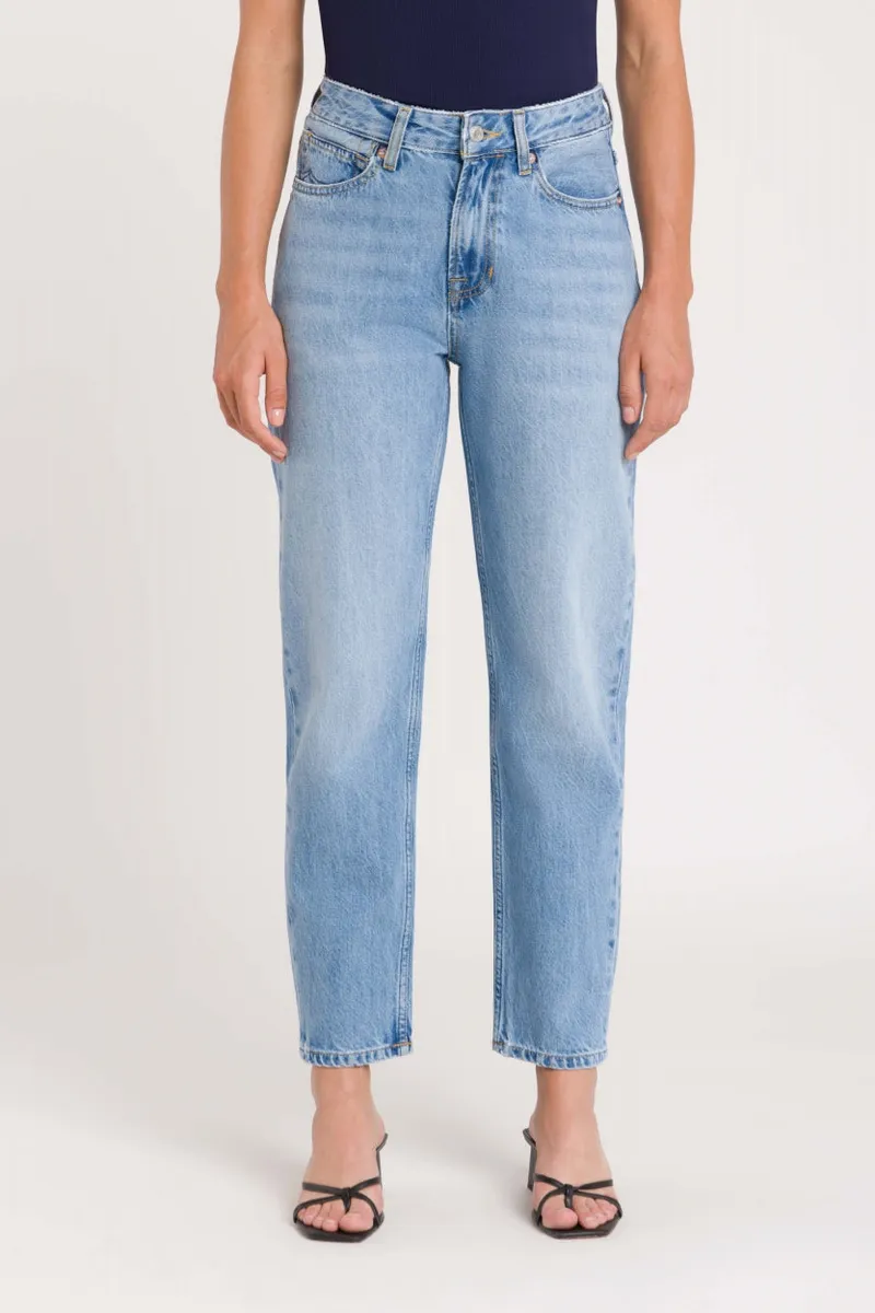 Kings Of Indigo Kings of Indigo Damen vegan Gekürzte Jeans Caroline Blau Reef Super Light, Hellblau, – Produktbild 1 von 1