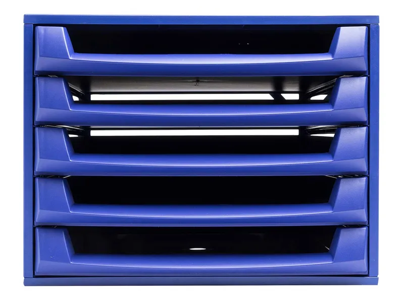 Exacompta Exacompta Schubladenbox The Box "Forever", DIN A4+, 5 Schubladen offen, kobaltblau – Produktbild 1 von 1
