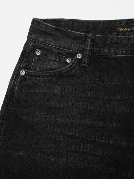 Nudie Jeans Nudie Jeans Jeans-Shorts Meja Night Dune Black – Produktbild 4 von 4