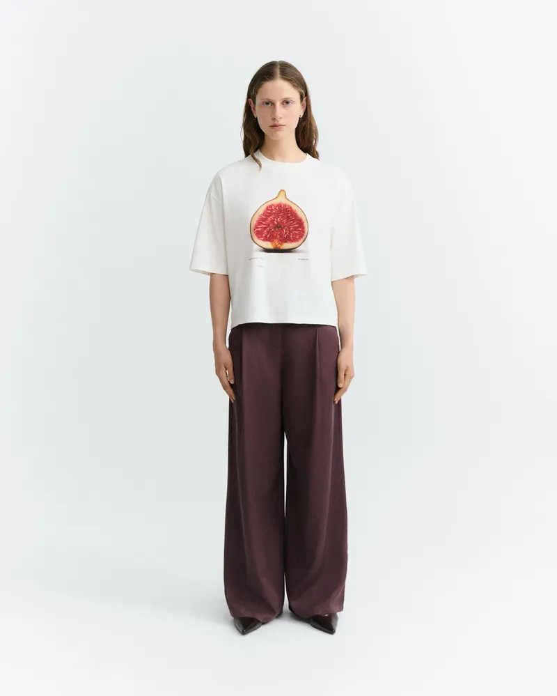 thinking mu thinking mu Damen vegan Oversized T-Shirt Lena Figa Weiß, Weiß, – Produktbild 1 von 2