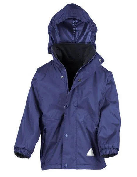 Result Genuine Recycled Result Genuine Recycled Kinder Junior Regenjacke Winterjacke Fleece gefüttert, Royal/navy, – Produktbild 2 von 4