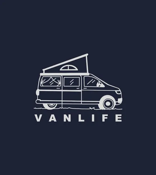 Gary Mash GARY MASH Shirt Asheville Vanlife Miniprint aus Bio-Baumwolle, Dunkelblau (blau), – Produktbild 3 von 4