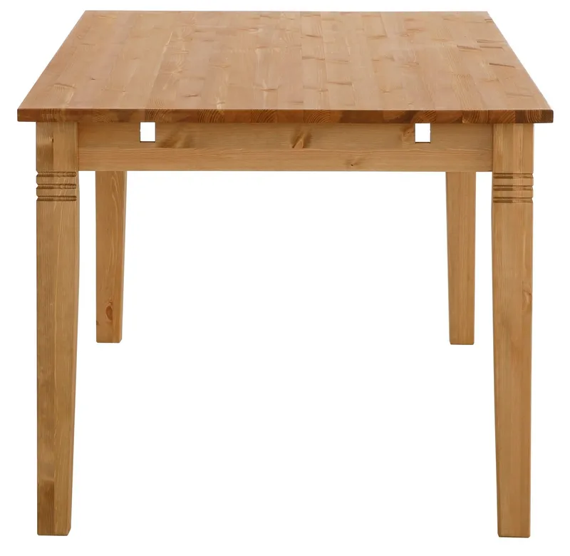 OTTO home Esstisch Danuta, Tisch, Speisetisch, wahlweise mit Schublade, aus massiver Kiefer, FSC®-zertifiziert, Beige, – Produktbild 1 von 8