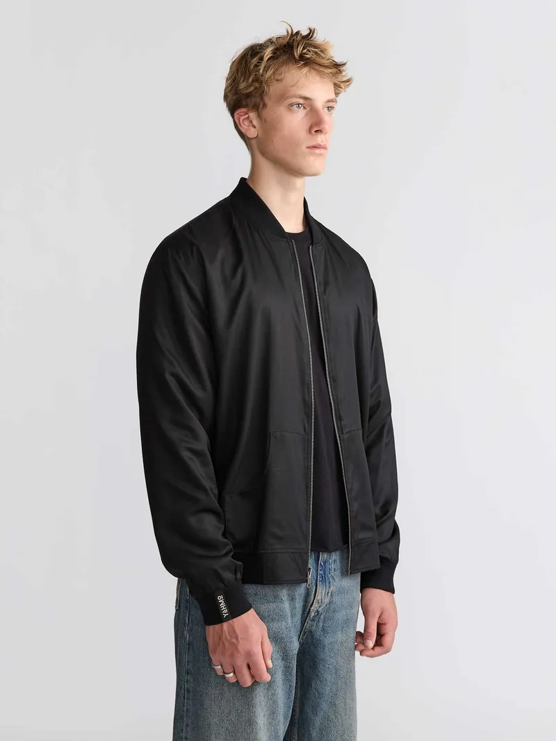 Yahmo Yahmo Herren vegan Jacke Bomber Reversible Laslo Cobra/Schwarz, Braun, – Produktbild 1 von 2