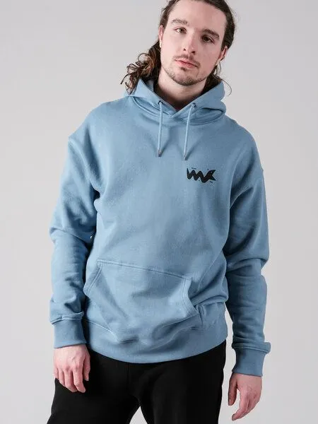 FANTASTIC REALITY STUDIOS Fantastic Reality Studios Snake Boxy Fit Hoodie – Bio-Baumwolle, Unisex, Blau, – Produktbild 3 von 4