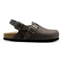 thies Vegane thies ® Eco Bio Backstrap Clogs aus rec. PET mit Kork-Tieffussbett, Natural, – Produktbild 1 von 2