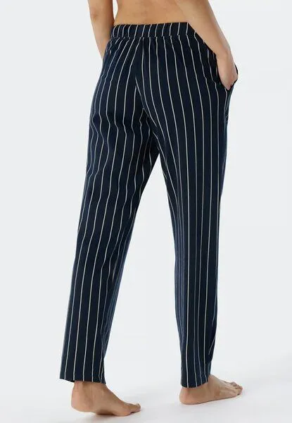 Schiesser Schiesser Loungehose Jersey aus Biobaumwolle, Streifenmuster, – Produktbild 2 von 4