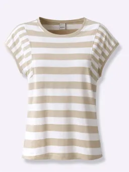 heine Streifenshirt sand-weiß-gestreift – Produktbild 1 von 1