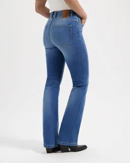 Kuyichi Kuyichi Damen vegan Jeans Zoé High Rise Bootcut Standard Blau – Produktbild 1 von 1