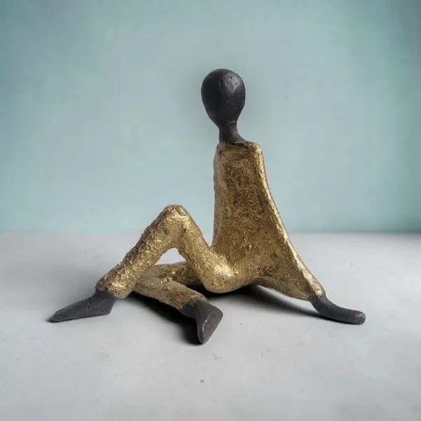Moogoo Creative Africa Moogoo Creative Africa Bronze-Skulptur "Elegante Grazie" | Unikate | verschiedene Farben, Gold, – Produktbild 1 von 2