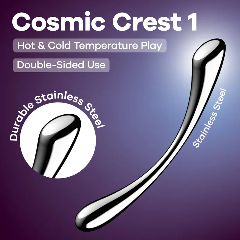 Satisfyer Satisfyer Cosmic Crest 1, 24 cm, Silber, – Produktbild 1 von 1