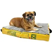 GOOPSI GOOPSI Hundebett mit BIO-Baumwollfüllung, Hundekissen - versch. Farben, Gelb, – Produktbild 1 von 1