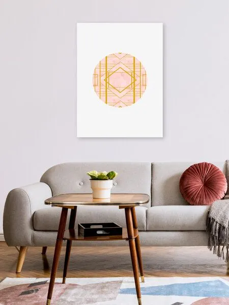 Photocircle Photocircle Poster / Leinwandbild - Art Deco Blush – Produktbild 2 von 4