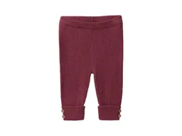 People Wear Organic People Wear Organic Strick-Hose bordeaux mélange 74/80 – Produktbild 1 von 1
