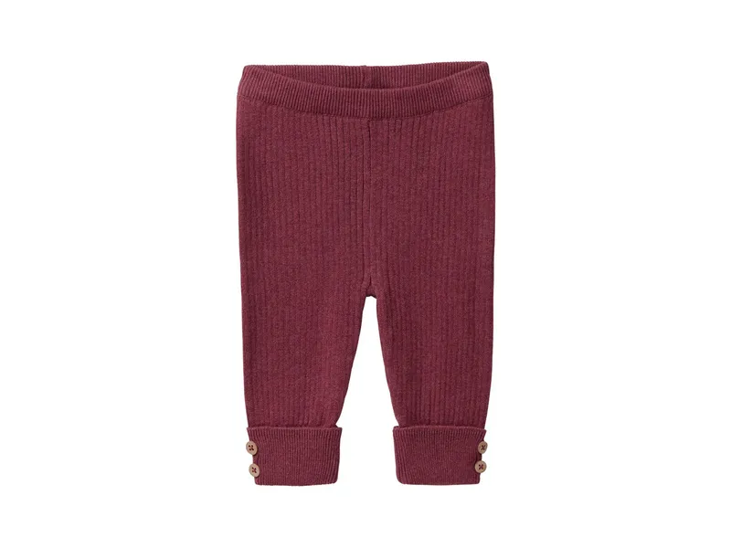 People Wear Organic People Wear Organic Strick-Hose bordeaux mélange 98, Rot, – Produktbild 1 von 1