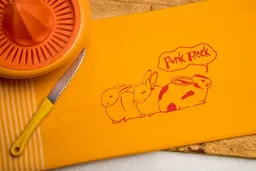 Hirschkind Hirschkind Bio-& Fair-Trade-Geschirrtuch "Punk-Rock" gelb – Produktbild 1 von 1