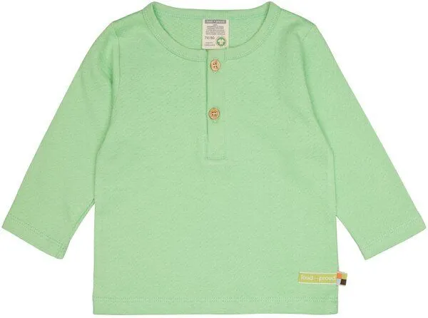 loud + proud loud + proud Babys & Kinder Shirt aus Musseline Jersey, GOTS-zertifiziert, Opal(grün), – Produktbild 2 von 2