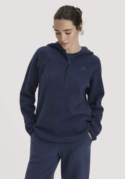 hessnatur hessnatur Fleece Hoodie Relaxed ACTIVE LIGHT aus reiner Bio-Baumwolle, Mitternachtsblau, – Produktbild 1 von 7
