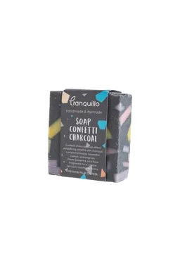 Tranquillo Seife CONFETTI CHARCOAL 100 g - bunt – Produktbild 1 von 1