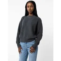 MELA Rippstrick Pullover MANIKA | von MELA | Fairtrade & GOTS zertifiziert, Anthrazit melange, – Produktbild 1 von 1