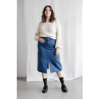 Jyoti - Fair Works Jyoti - Fair Works Damen vegan Rock Aleena Denim Blau – Produktbild 1 von 1