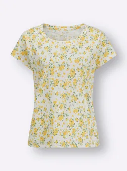 Witt Rundhalsshirt ecru-zitrone-bedruckt – Produktbild 1 von 1