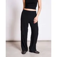 JAN N JUNE JAN N JUNE Weite Crinkle-Hose HAVA, Schwarz, – Produktbild 1 von 1