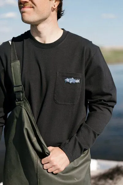LAKOR LAKOR Longsleeve aus Bio-Baumwolle - Mini Smoking Salmon, Moonless night (schwarz), – Produktbild 1 von 4