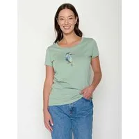 GreenBomb GREENBOMB Bio-Damen-T-Shirt "Bird Look" mit Rundhalsausschnitt, pale green, Gr. M – Produktbild 1 von 1