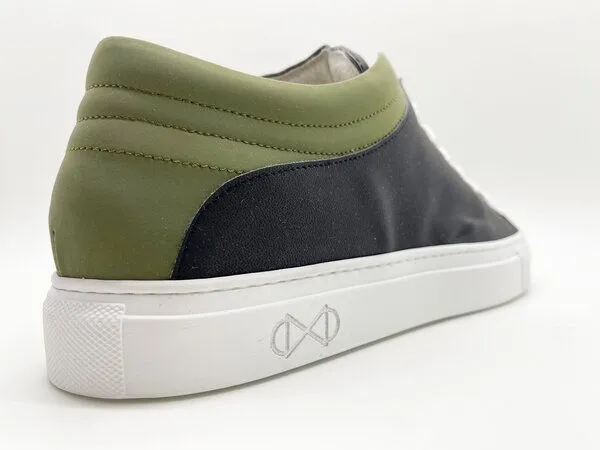 nat-2 Veganer Sneaker "nat-2 Sleek Low Fruits" aus upcycled Orangen- und Kaktusresten, Black cactus (schwarz), – Produktbild 3 von 4