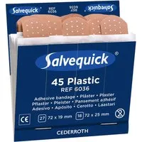 Salvequick 45 Stk. Salvequick Pflaster "REF 6036" wasserabweisend 7,2 x 1,9/2,5 cm – Produktbild 1 von 1